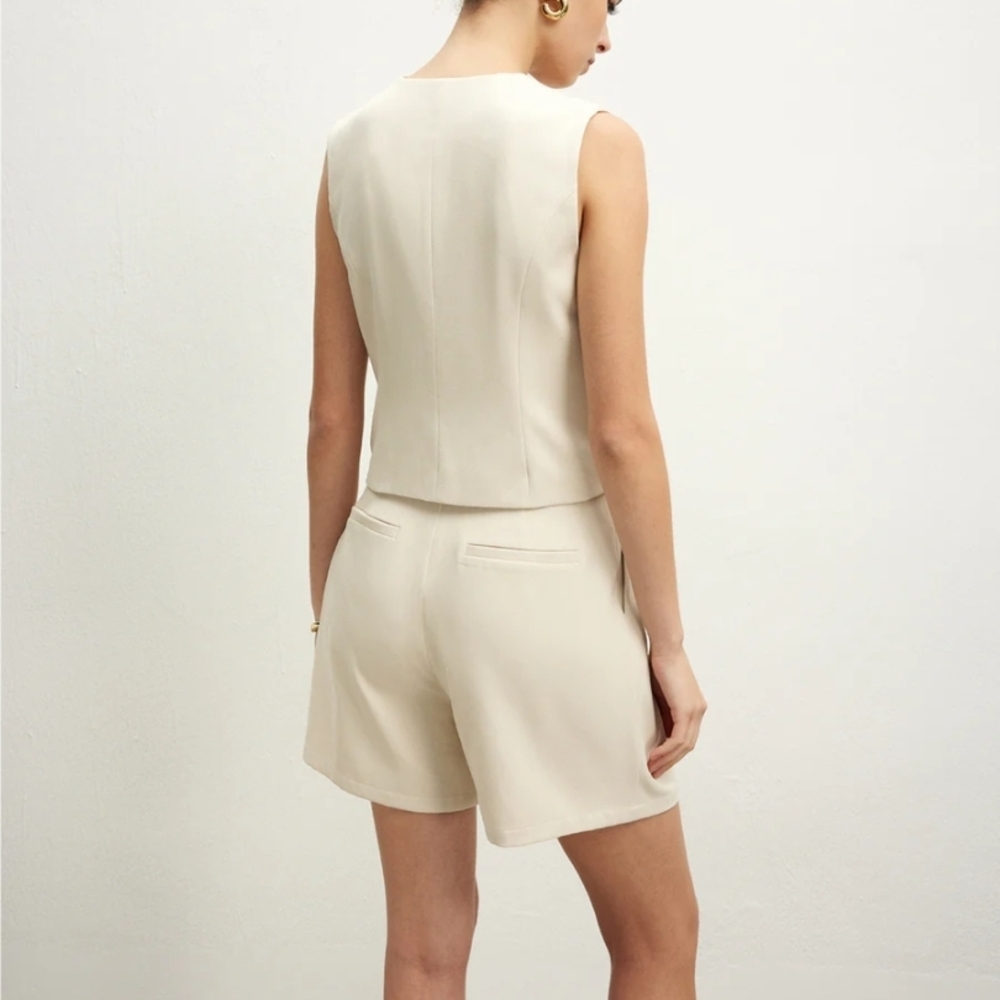 Commense Knotted Sleeveless Shorts Set - Picture 3 of 4